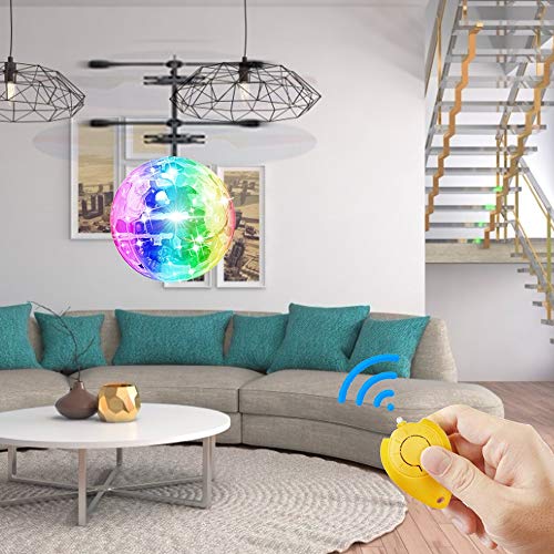 [2 Pack] Flying Ball Toys, Best Gifts for Kids Boys Girls Magic RC Flying Toys Helicopter Infrared Induction Drone with Remote Controller - Replace Screen Time with Healthy Family Fun (in 2 Packages) - Thumbnail 7