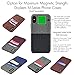 Dockem Minikin Magno Mount 3.0 Series: Minimalist Magnetic Wall and Car Mount with Adhesive Base, Magnet Head: Slim Form Phone Holder Black