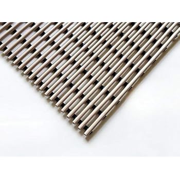 VinTube Vinyl Pool Mat Shower Bathroom Locker Room Sauna Spa Hot Tub Drains Water Splash Comfortable on Bare Foot Mat Runner by VinTek (Tan, 3x2)