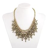 Cos2be Pirate Skeleton Skull Necklace Vintage Statement Necklace