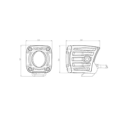 Rigid 491613 Revolve Pod with Amber Backlight Pair