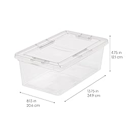 IRIS USA 7 Quarts Plastic Storage Container Bin