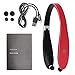 Bluetooth Headphones, Wireless Bluetooth Headphones, Sweatproof Neckband Wireless Headset V4.1 Call Vibrate 18hrs TalkingTime with Retractable Earphone Compatible for iPhoneX, Samsung Galaxy - Red