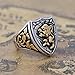 Silver Cool Gothic Lion Sheild Stainless Steel Mens Womens King Crown Ring