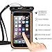 Waterproof Case, Sahara Sailor Waterproof Phone Case Dry Bag Bike Phone Mount Fluorescent Strip for iPhone 7 6 6S Plus Samsung Galaxy S7 S6 S5 Note 5 4 Touchscreen Transparent