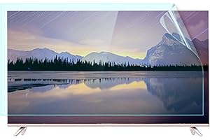 BU TV SCREEN PROTECTORS Anti-Glare Film for TV 55 Inch Anti-Blue Light Film Anti Glare TV Screen Protector Indoor Outdoor TV Glare Screen Frosted Film Anti-Reflection Rate Up To 90%