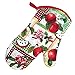 Lobyn Value Packs - 5 Piece Country Kitchen Towel Set: Features Red Apples on a Patchwork Quilt, 2 Decorative Dish Towels, 1 Oven Mitt, and 2 Quilted Potholders