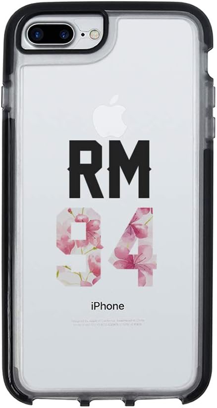 Ultra Slim iPhone Case - Silicone Protective Cover - Compatible for iPhone 8 - Rm 94 - Rap Monster Aka Namjoon - Hyyh Blossom - Cute Case - White Flexible Soft TPU Cover Case