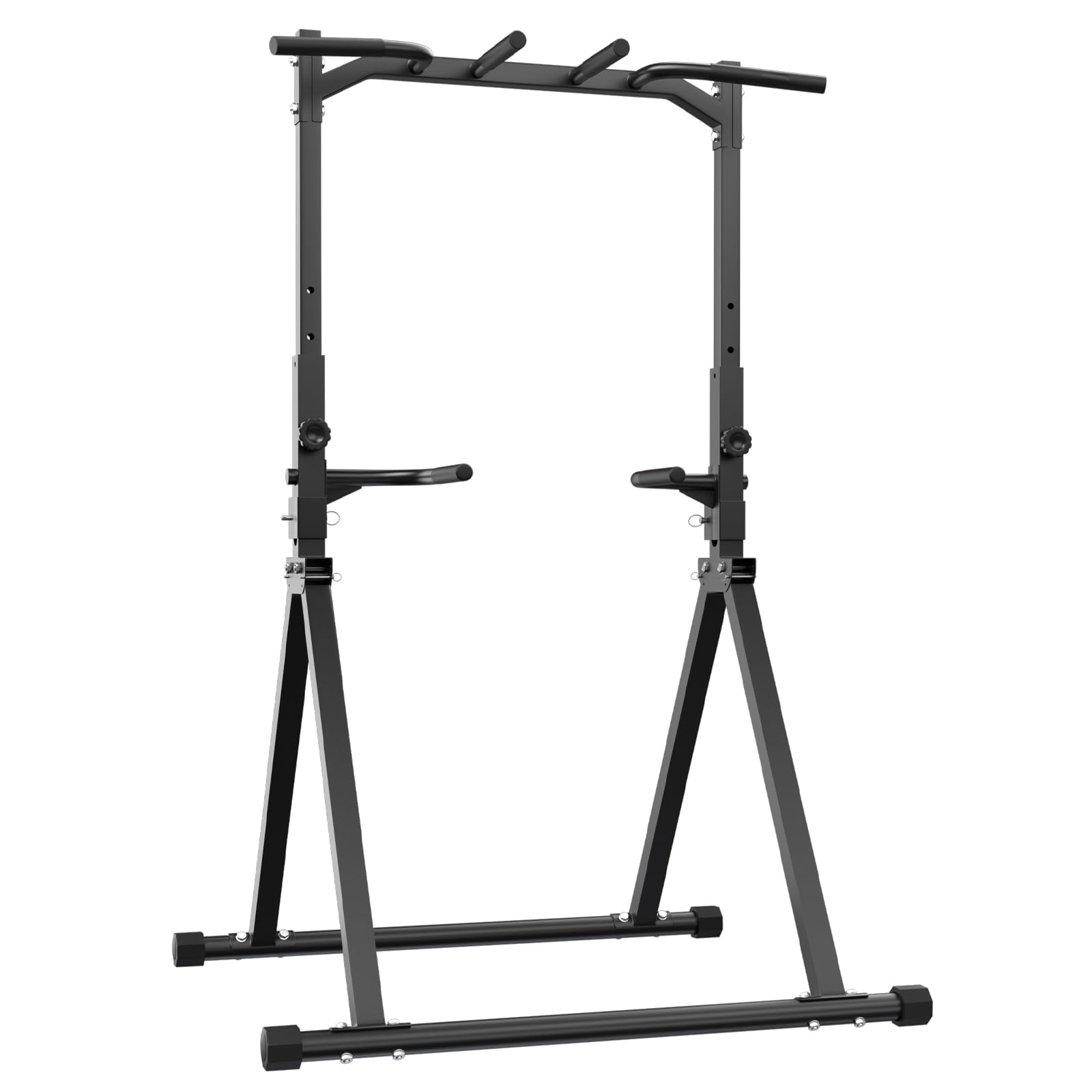 Photo 1 of STACOO Foldable Pull Up Bar Pull Up Station,Power Tower with Triangular Structure, Multi-Functional Dip Station for Home Gym 300LB