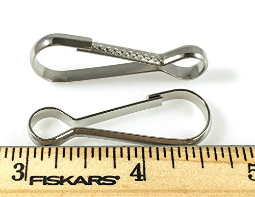 Dangerous Threads Lanyard Snap Clip Hooks Heavy Duty 1 1/2" Nickel Silver 50 Pcs
