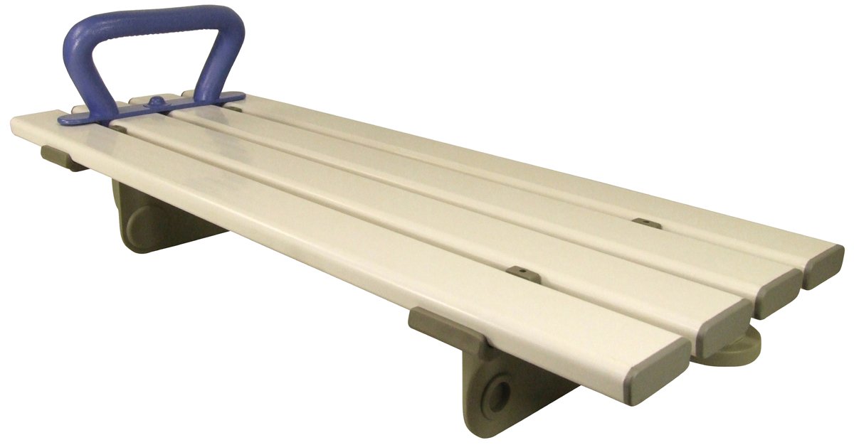Aidapt White Easy Clean Slatted Bath Board Bath Transfer Board with Handle 685mm (27") Bathroom Aid