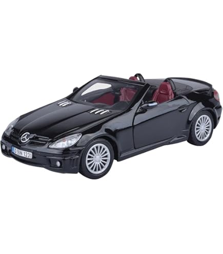 Amazon.com: 2005 SLK 55 AMG Black 1/18 Diecast Model Car by