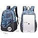 Fantastic Zone Boy Girl School Backpack for Childrens for Middle School, 3 Sets of Capacity 20L School Bag, Pencil Bag & Shoulder Bag, Book Backpack with Florescent Mark
