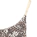 HaoDuoYi Womens Spakle Sequin Spaghetti Strap V Neck Backless Party Jumpsuit