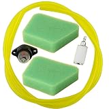 Hipa 530069216 Fuel Line I.D x O.D: 3/32" x 3/16" + 530071835 Primer Bulb + 530095646 Fuel Filter + 530037793 Air Filter for Poulan Gas Saw