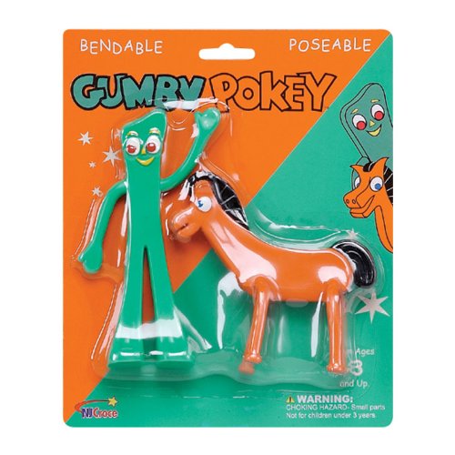 NJ Croce Gumby & Pokey Bendable Figure Pair