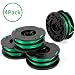 X Home 4-Pack Durable DF-080 Spools Compatible with Black Decker GH1000 GH1100 GH2000 Weed Eater, 0.080 inch Dia, 30FT Line