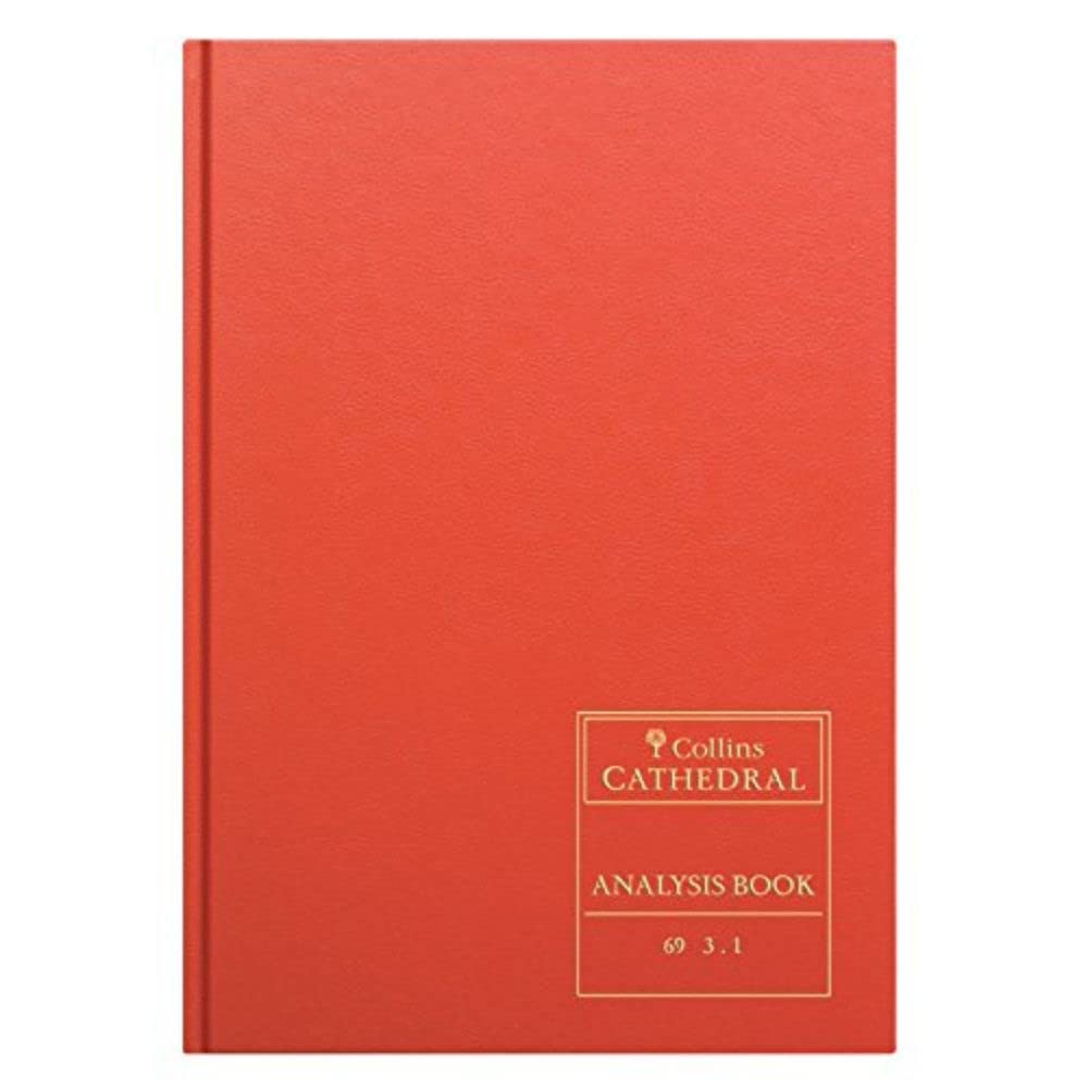 Collins Cathedral A4 69 Series 3 Cash Columns Analysis Book - 69/3.1, Red
