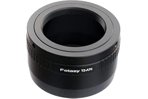 Fotasy T Mount Lens to E Mount Adapter, T2 E Mount Adapter, Emount Telescope Lens Adapter, Compatible with Sony a7 a7R a7s II III IV a9 a7c Alpha 1 a6600 a6500 a6400 a6300 a6100 a6000 a5100 ZV-E10
