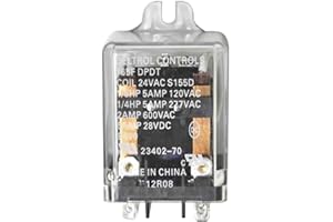 Miller 110386 Relay, Encl 24Vac Dpdt 5A/120Vac 8Pin Flange MTG