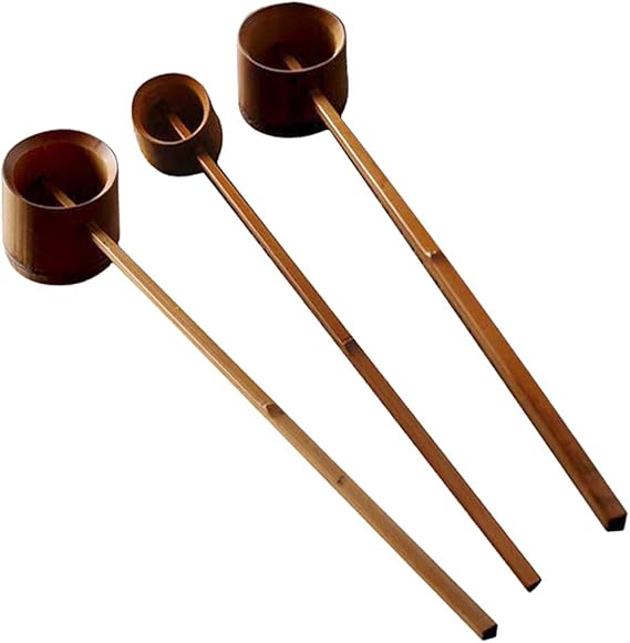 F Fityle Natural Bamboo Japanese Water Ladle Handmade Water Bailer