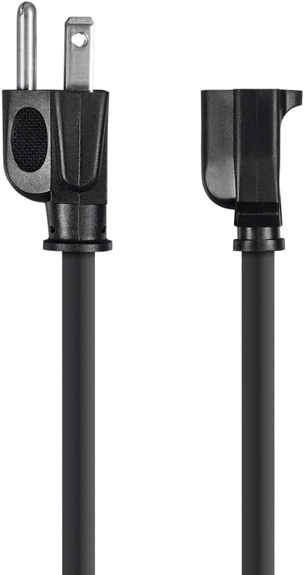 Monoprice 6ft 16AWG Power Extension Cord Cable - SJT 16/3C NEMA 5-15P TO NEMA 5-15R (13A/125V) AP301+SP506 - Black: Home Audio & Theater