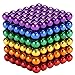 MENGDUO 216pcs 5mm Magnetic Cube Magnets Sculpture Building Blocks Toys for Intelligence Learning -Office Toy & Stress Relief for Adults (6 Colors)