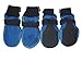 LONSUNEER Dog Shoes Soft and Lightweight with Breathability for Spring Summer and Fall Set of 4 Size X-Large Color Blue