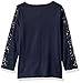 French Toast Girls' Long Sleeve Lace Yoke Henley