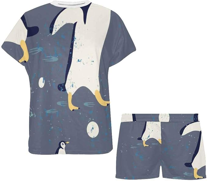 penguin pajama shorts