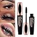 SUNNYM 4D Makeup Eyelash Mascara Eye Lashes Makeup Silk Fiber Lash Mascara Black Thick Lengthening Eye Lashes