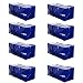 VENO Heavy Duty Extra Large Storage Bag Moving Tote Backpack Carrying Handles & Zipper - Compatible with IKEA Frakta Hand Carts Boxes Bin, Made of Recycled Material (8 Packs) primary