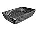 Colorbasket Rectangular Thick Trim Storage Basket, (Deep Black)