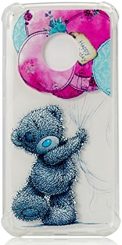 Galaxy S8 Plus Case Accessories Fashion Silicone Back HD Clear Ultra Slim Fit Protection Shock-Absorption Bumper Flip Folio Cover Skin Anti-Scratch Compatible for Samsung S8Plus S8+ 2017 6.2 Inch Bear