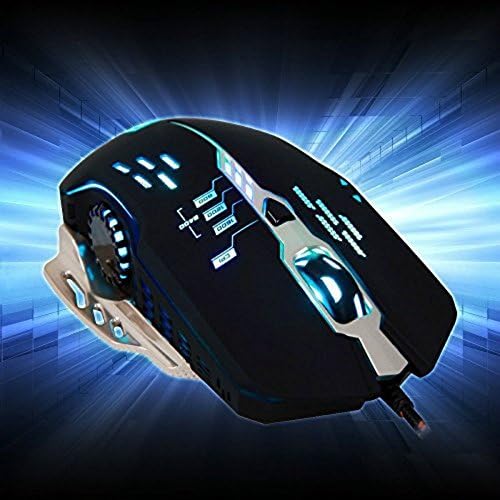 ZACY Professional Gaming Mouses,Gpow PLM001 Sades Flash Wing 2400DPI USB Wired Optical Ergonomics Mouse LED 6 Buttons Game Mice