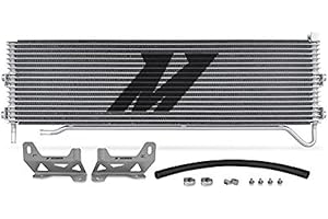 Mishimoto MMTC-F2D-08SL Transmission Cooler Compatible With Ford 6.4 Powerstroke 2008-2010 Silver