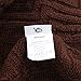 Decorative Throw Blanket (Oversized) Soft Plush Acrylic Fabric Couch Chair Travel Use Warm Breathable Comfort Modern Zigzag Pattern 67” x 51”（Brown）