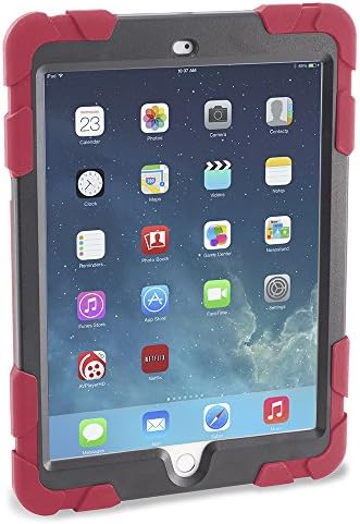 Caseiopeia 360 Rotating Kickstand Rugged Case with Screen Protector for iPad Air 2 (KSR-IPA2-RED)