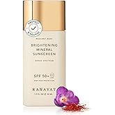 RANAVAT Brightening Mineral Face Sunscreen - Broad-Spectrum SPF 50 Mineral Sunscreen with Zero White Cast - Boosts Radiance & Helps Protect Against Signs of Aging - Safe for Sensitive Skin (50 ml)