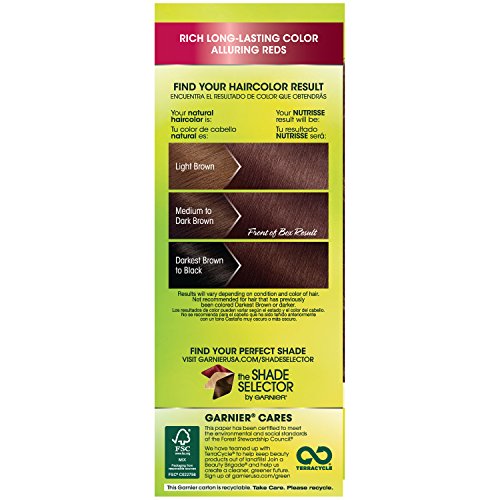 Garnier Hair Color Nutrisse Nourishing Creme, 415 Soft Mahogany Brown (Raspberry Truffle