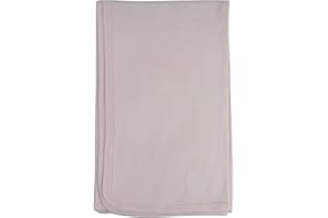 bambini Pastel Interlock Receiving Blanket by Miracle USA (Pink)