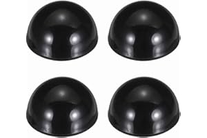 MECCANIXITY Rubber Speaker Isolation Feet,0.71"x0.39" Black Anti-Vibration Base Pad with Adhesive Amplifier Stand Feet Mat fo