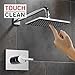 Delta Faucet Vero 14 Series Single-Function Tub and Shower Trim Kit with Single-Spray Touch-Clean Rain Shower Head, Chrome T14253 (Valve Not Included)