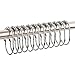 Amazer Shower Curtain Rings, Shower Curtain Hooks Rust Proof Metal Wide Shower Curtain Rings Hooks for Bathroom Shower Rod Curtains, Polished Chrome, Set of 12