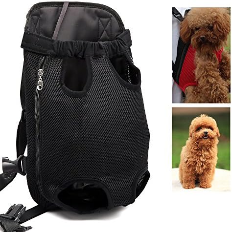 Dog Pet Backpack Pack Carrier Bag WeiHi Legs Out Adjustable Shoulders Front Facing Backpack Strap Carrier Travel Bag Cage for Small Medium Large Dogs