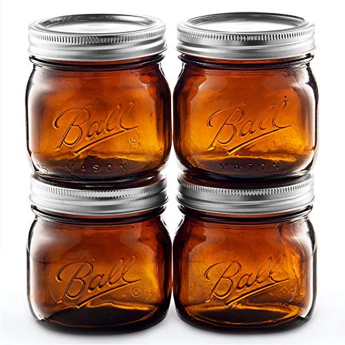 Compare price to mason jars with lids amber