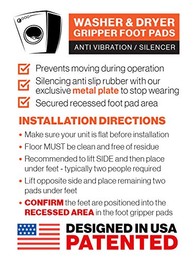 6 SlipToGrip+Washer+Dryer+QUIET+Vibration