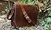Leather Full Flap Messenger Handmade Bag Laptop Bag Satchel Bag Padded Messenger Bag School Bag Brown