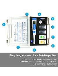 Apera Instruments PH60S Premium Food PH Pocket Tester, Swiss Spear Sensor (reemplazable), ± 0,01 pH Precisión, -2.00-16.00 pH Rango
