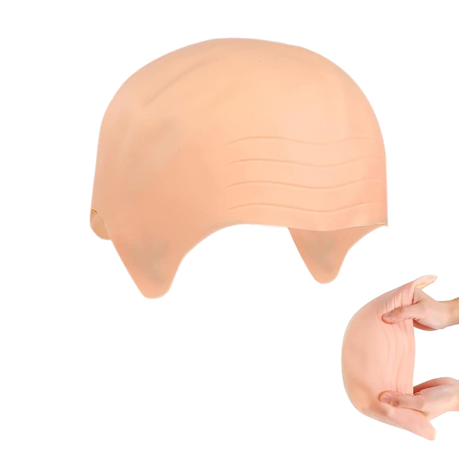 YREYBN Bald Cap, Latex Bald Cap, Adult, Skin Color, Unisex, Halloween, Costume Hat